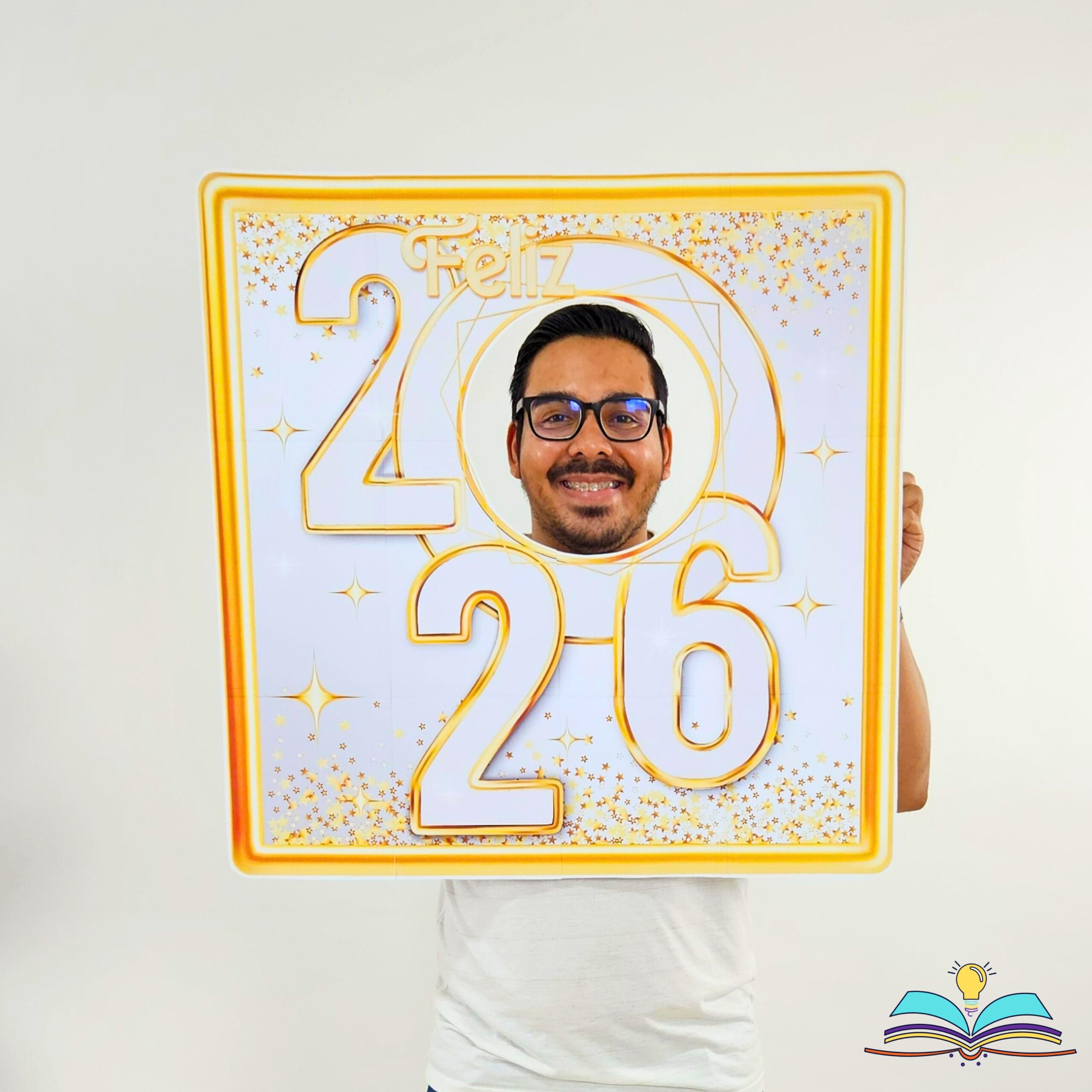 Moldura - Ano Novo 2026 - Prata