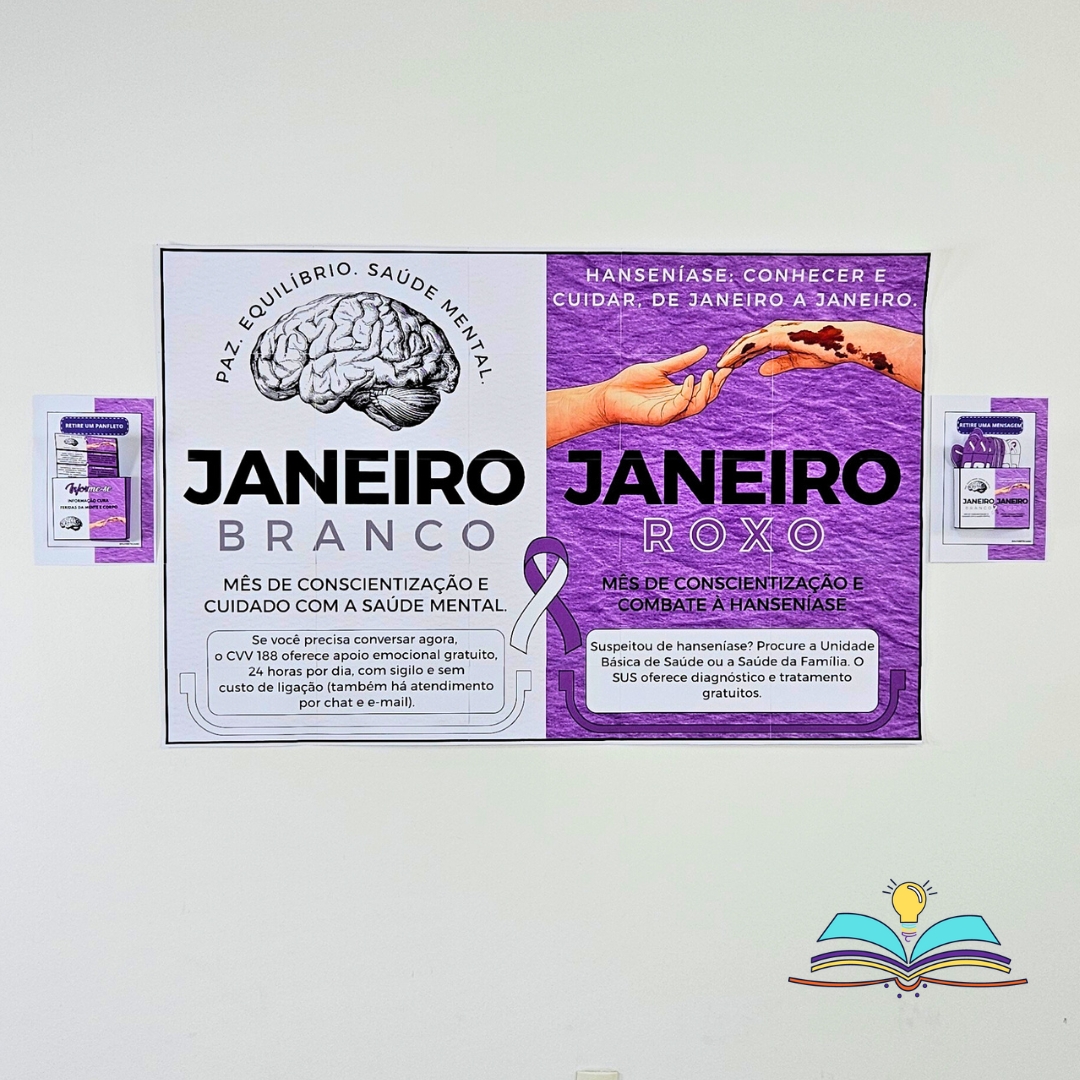 Painel - Janeiro Branco e Roxo