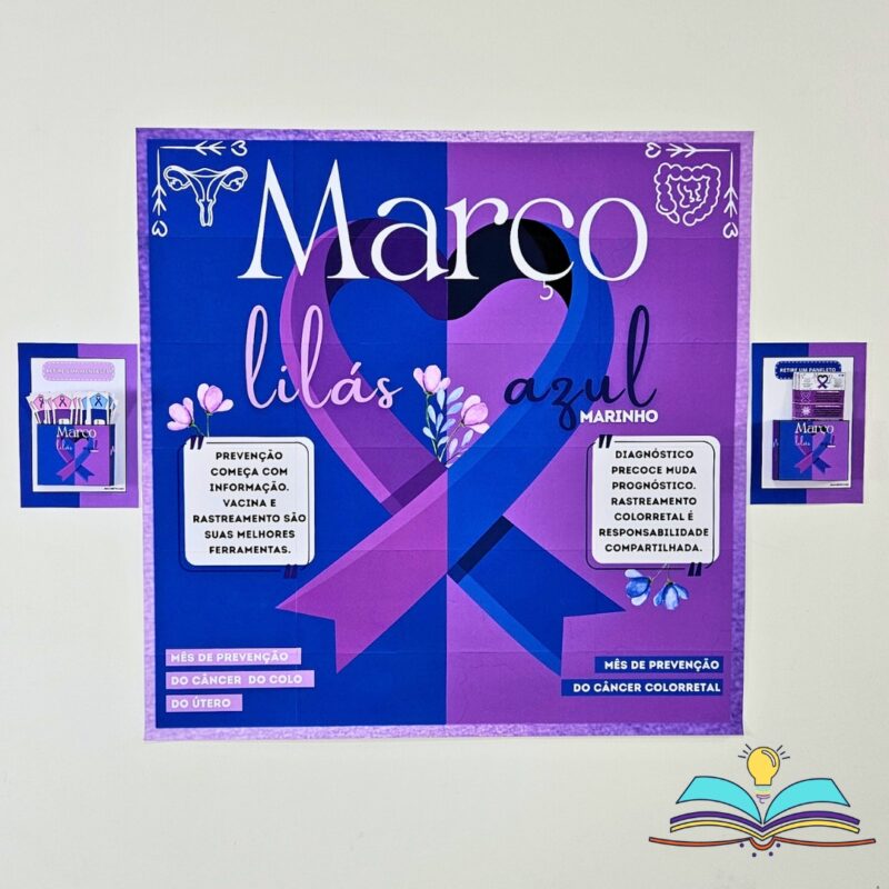 Março Lilás e Azul Marinho