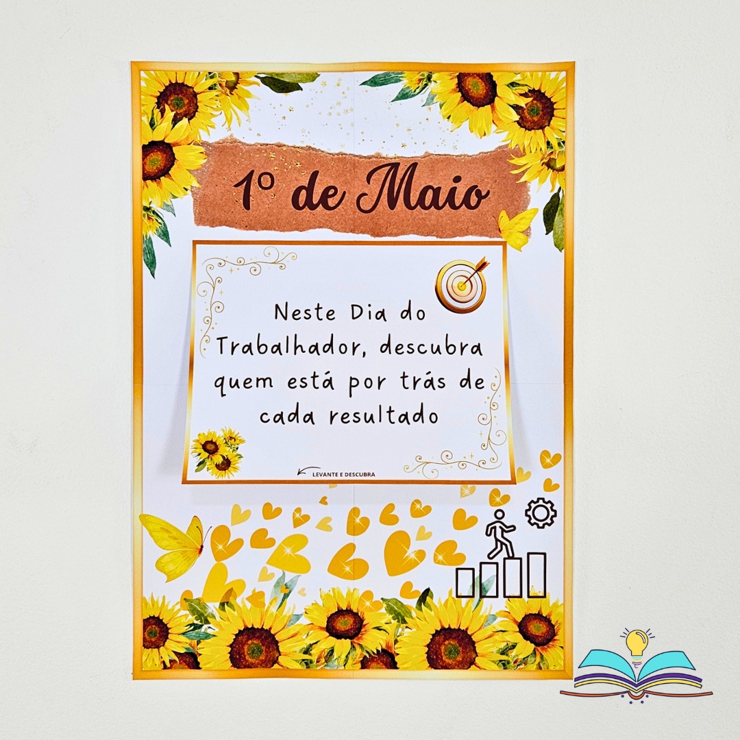 🔸Dinâmica com espelho no tema Dia do Trabalhador, comemorado em 1º de maio, especial para celebrar a dedicação e a coragem de todos os trabalhadores.
