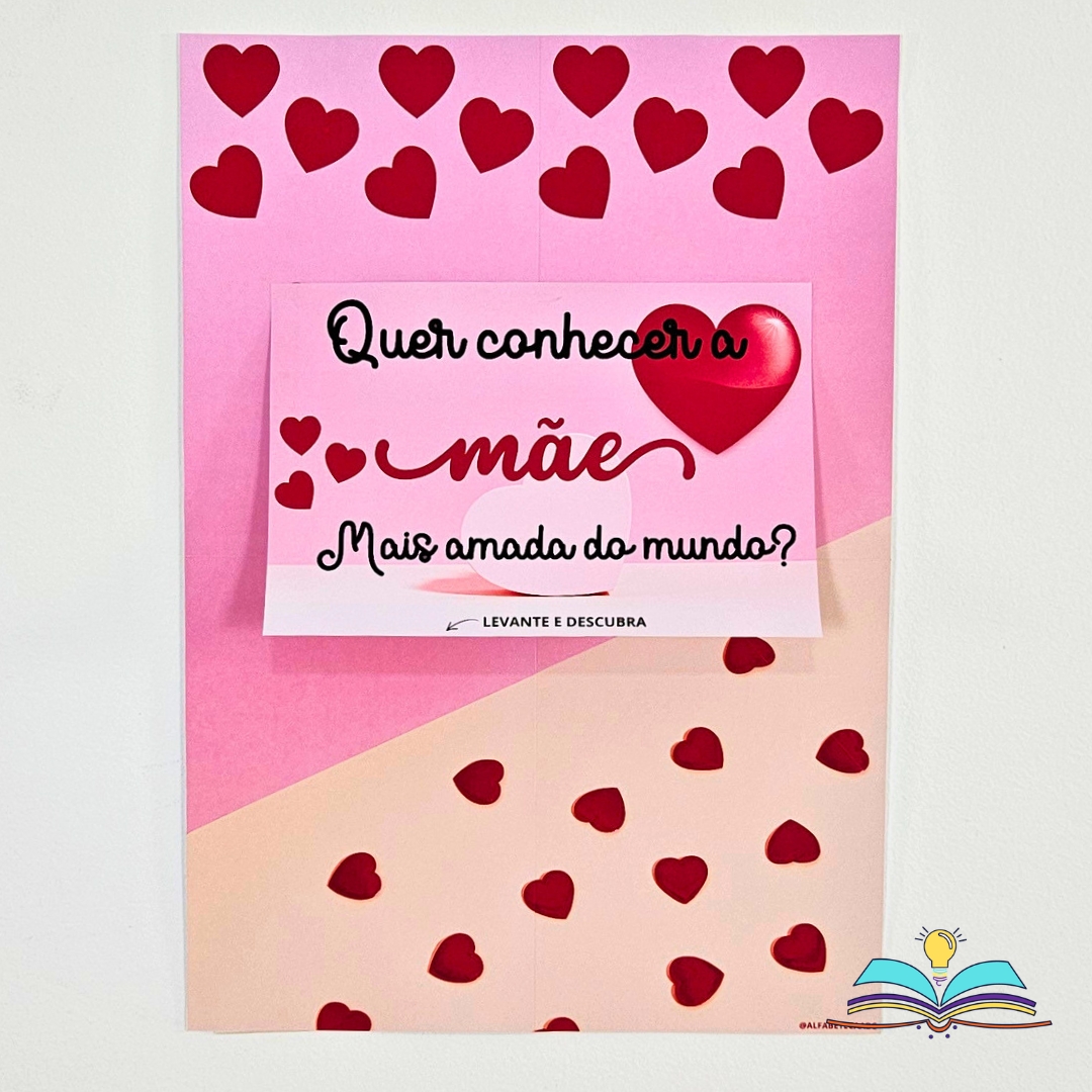 Dinâmica com espelho no tema Dia das Mães, especial para celebrar carinho, afeto, gratidão e amor materno.