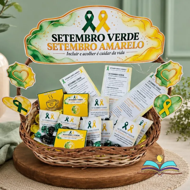 Cesta Setembro Verde e Amarelo