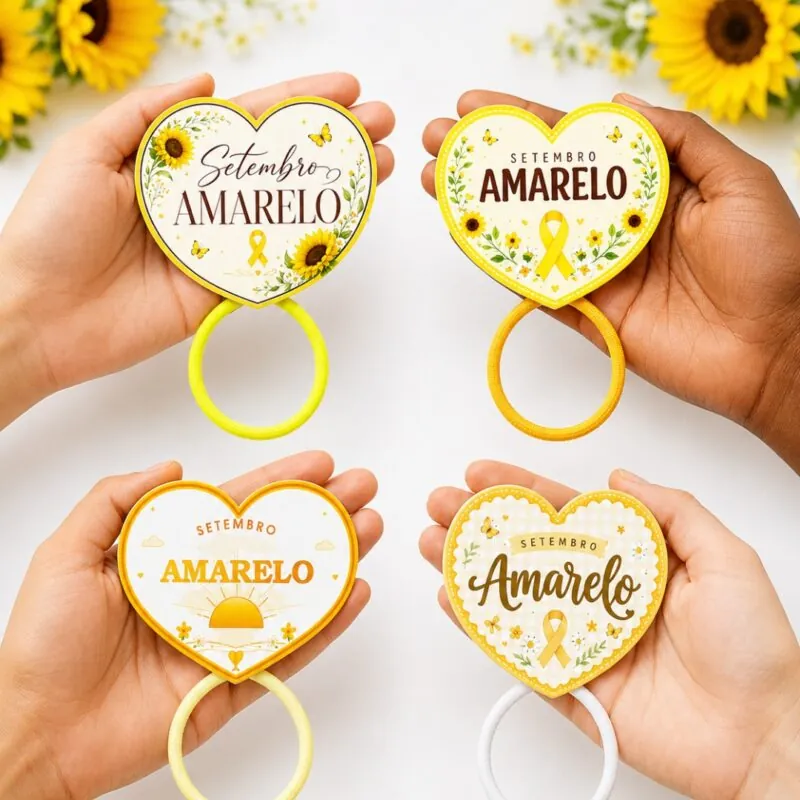 Tag Setembro Amarelo - Coração