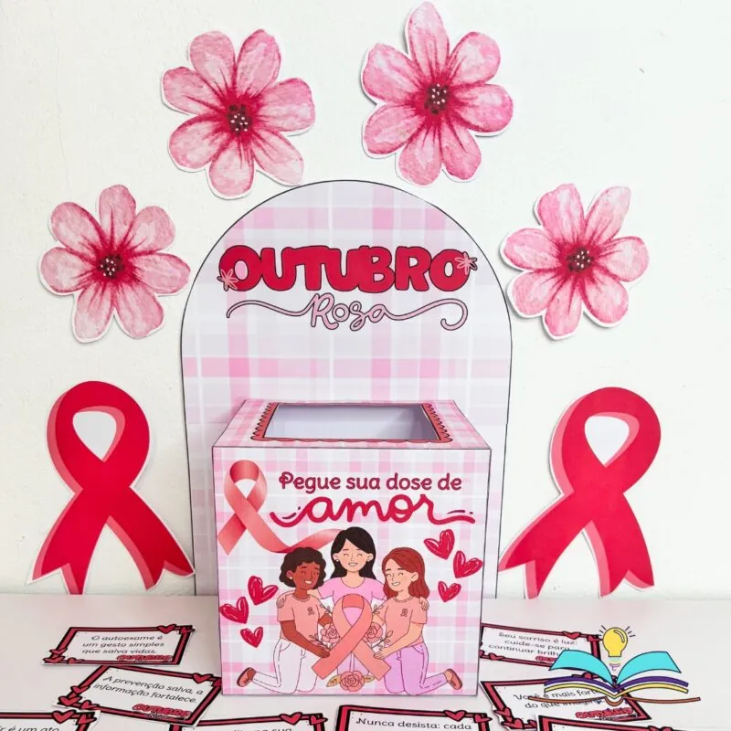 Caixa Motivacional Outubro Rosa